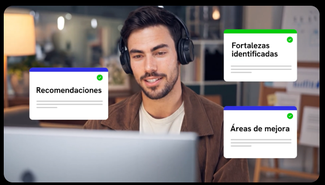 Agente IA analizando fortalezas y áreas de mejora